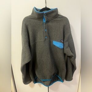 Patagonia Gray and Blue Men's Sweater